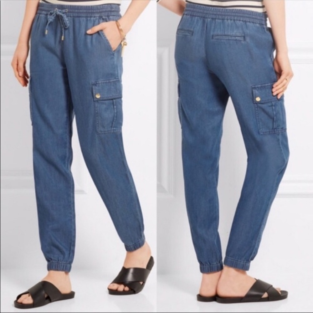 Michael Kors Chambray Denim Jogger Jeans Size 6
